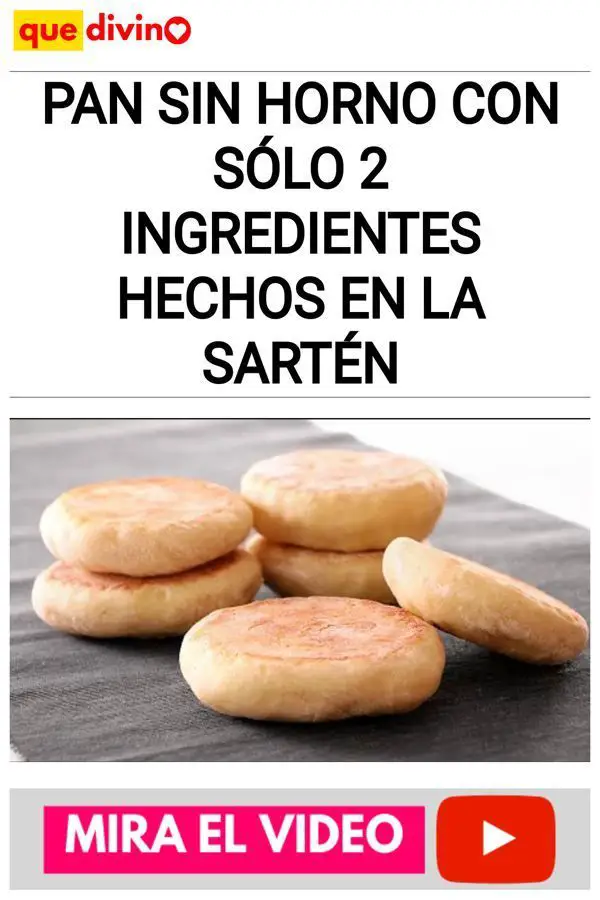 Pan Sin Horno con Sólo 2 Ingredientes hechos en la Sartén